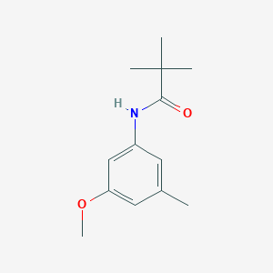 molecular formula C13H19NO2 B13237861 N-(3-methoxy-5-methylphenyl)-2,2-dimethylpropanamide 