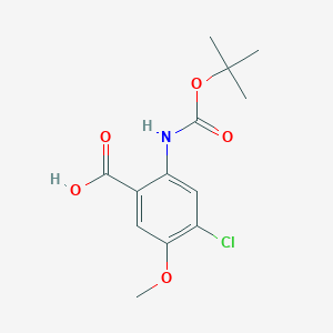 2-{[(Tert-butoxy)carbonyl]amino}-4-chloro-5-methoxybenzoic acid