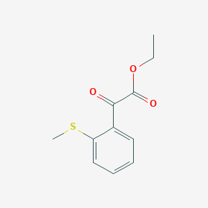 molecular formula C11H12O3S B1323788 Ethyl 2-(thiomethyl)benzoylformate CAS No. 951888-92-9