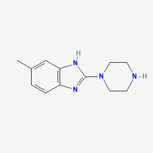 5-Methyl-2-(piperazin-1-yl)-1H-1,3-benzodiazole