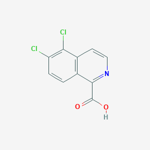 molecular formula C10H5Cl2NO2 B13237889 5,6-Dichloroisoquinoline-1-carboxylic acid 