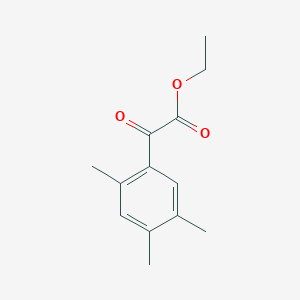 molecular formula C13H16O3 B1323789 2,4,5-三甲基苯甲酰甲酸乙酯 CAS No. 80120-34-9