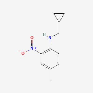 N-(cyclopropylmethyl)-4-methyl-2-nitroaniline