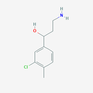 3-Amino-1-(3-chloro-4-methylphenyl)propan-1-ol