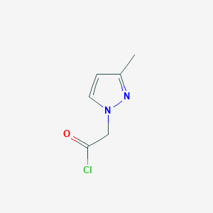 (3-methyl-1H-pyrazol-1-yl)acetyl chloride