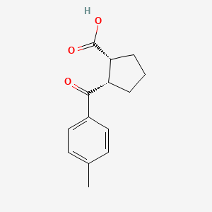 B1323798 cis-2-(4-Methylbenzoyl)cyclopentane-1-carboxylic acid CAS No. 732253-47-3