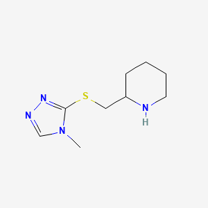 2-(((4-Methyl-4h-1,2,4-triazol-3-yl)thio)methyl)piperidine