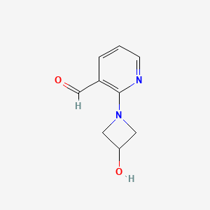 2-(3-Hydroxyazetidin-1-yl)pyridine-3-carbaldehyde