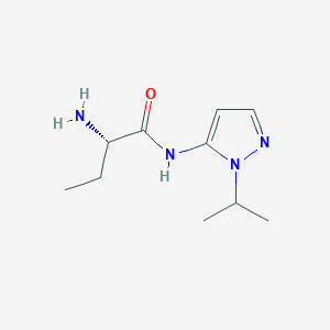 (2S)-2-Amino-N-[1-(propan-2-yl)-1H-pyrazol-5-yl]butanamide