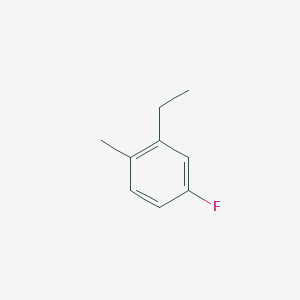 molecular formula C9H11F B13238024 2-Ethyl-4-fluoro-1-methylbenzene 