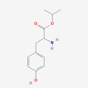 molecular formula C12H17NO3 B13238034 Propan-2-yl 2-amino-3-(4-hydroxyphenyl)propanoate 