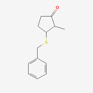 3-(Benzylsulfanyl)-2-methylcyclopentan-1-one