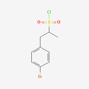 1-(4-Bromophenyl)propane-2-sulfonyl chloride