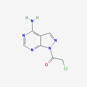 1-{4-amino-1H-pyrazolo[3,4-d]pyrimidin-1-yl}-2-chloroethan-1-one