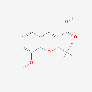 8-Methoxy-2-(trifluoromethyl)-2H-chromene-3-carboxylic acid