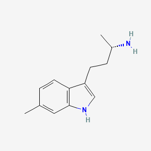 molecular formula C13H18N2 B13238167 (2S)-4-(6-Methyl-1H-indol-3-yl)butan-2-amine 