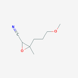 3-(3-Methoxypropyl)-3-methyloxirane-2-carbonitrile