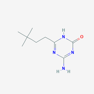 4-Amino-6-(3,3-dimethylbutyl)-2,5-dihydro-1,3,5-triazin-2-one