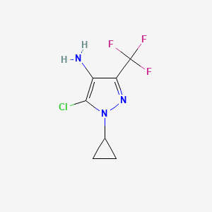 5-Chloro-1-cyclopropyl-3-(trifluoromethyl)-1H-pyrazol-4-amine