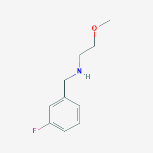 molecular formula C10H14FNO B13238325 [(3-Fluorophenyl)methyl](2-methoxyethyl)amine 