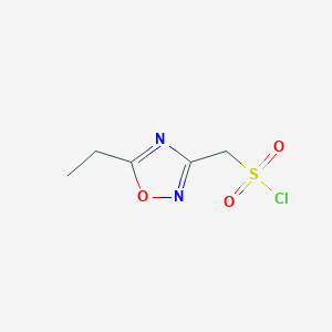 (5-Ethyl-1,2,4-oxadiazol-3-yl)methanesulfonyl chloride