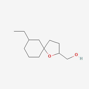 molecular formula C12H22O2 B13238377 {7-Ethyl-1-oxaspiro[4.5]decan-2-yl}methanol 