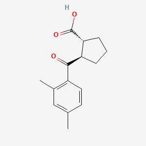 B1323839 trans-2-(2,4-Dimethylbenzoyl)cyclopentane-1-carboxylic acid CAS No. 733741-14-5