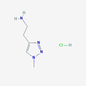 molecular formula C5H11ClN4 B13238454 2-(1-methyl-1H-1,2,3-triazol-4-yl)ethan-1-amine hydrochloride 