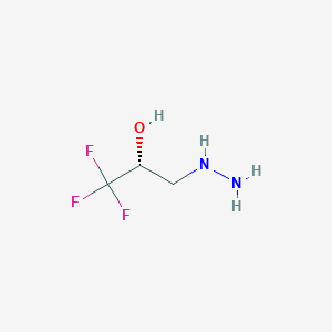 (2R)-1,1,1-trifluoro-3-hydrazinylpropan-2-ol