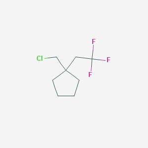 1-(Chloromethyl)-1-(2,2,2-trifluoroethyl)cyclopentane