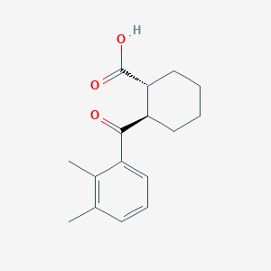 molecular formula C16H20O3 B1323852 反式-2-(2,3-二甲基苯甲酰)环己烷-1-羧酸 CAS No. 733742-80-8