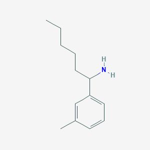 1-(3-Methylphenyl)hexan-1-amine