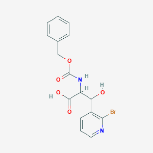 2-{[(Benzyloxy)carbonyl]amino}-3-(2-bromopyridin-3-yl)-3-hydroxypropanoic acid