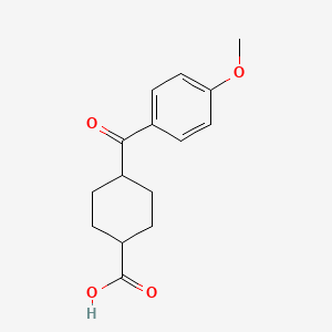 molecular formula C15H18O4 B1323860 顺式-4-(4-甲氧基苯甲酰)环己烷-1-羧酸 CAS No. 61469-00-9