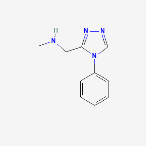 methyl[(4-phenyl-4H-1,2,4-triazol-3-yl)methyl]amine