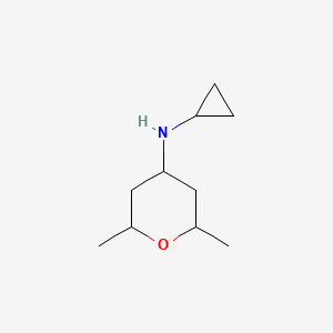 N-cyclopropyl-2,6-dimethyloxan-4-amine