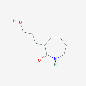 3-(3-Hydroxypropyl)azepan-2-one