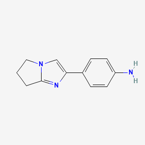 4-{5H,6H,7H-pyrrolo[1,2-a]imidazol-2-yl}aniline