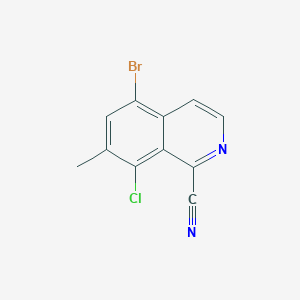 5-Bromo-8-chloro-7-methylisoquinoline-1-carbonitrile