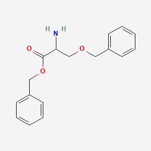 molecular formula C17H19NO3 B13238713 Benzyl 2-amino-3-(benzyloxy)propanoate 