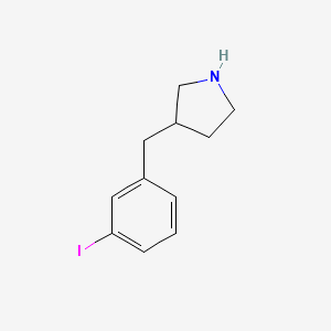 3-[(3-Iodophenyl)methyl]pyrrolidine