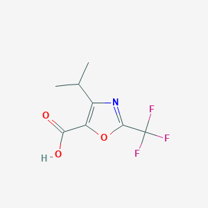 4-(Propan-2-yl)-2-(trifluoromethyl)-1,3-oxazole-5-carboxylic acid