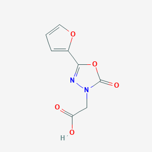 2-[5-(Furan-2-yl)-2-oxo-2,3-dihydro-1,3,4-oxadiazol-3-yl]acetic acid