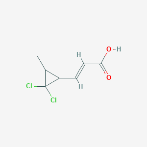 3-(2,2-Dichloro-3-methylcyclopropyl)prop-2-enoic acid