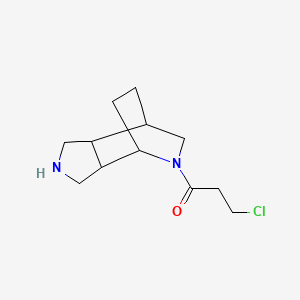 3-Chloro-1-{4,8-diazatricyclo[5.2.2.0,2,6]undecan-8-yl}propan-1-one