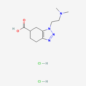 1-[2-(Dimethylamino)ethyl]-4,5,6,7-tetrahydro-1H-1,2,3-benzotriazole-6-carboxylic acid dihydrochloride