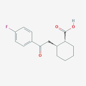 molecular formula C15H17FO3 B1323882 顺式-2-[2-(4-氟苯基)-2-氧代乙基]环己烷-1-羧酸 CAS No. 736136-43-9