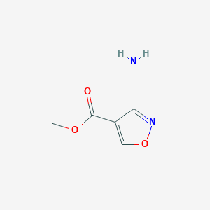 Methyl 3-(2-aminopropan-2-yl)-1,2-oxazole-4-carboxylate