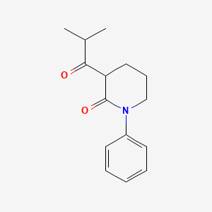 3-(2-Methylpropanoyl)-1-phenylpiperidin-2-one