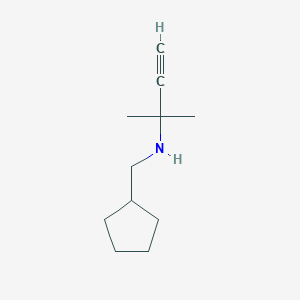 (Cyclopentylmethyl)(2-methylbut-3-yn-2-yl)amine